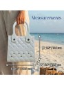 Madosh Women’s Mini Beach Tote Bag | Waterproof EVA Pool Handbag | Small Lightweight Carry Bag for Beach, Mini Rubber Travel & Daily Use Handbag– White
